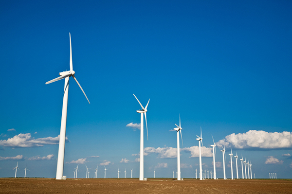 写真1：米の風力発電所