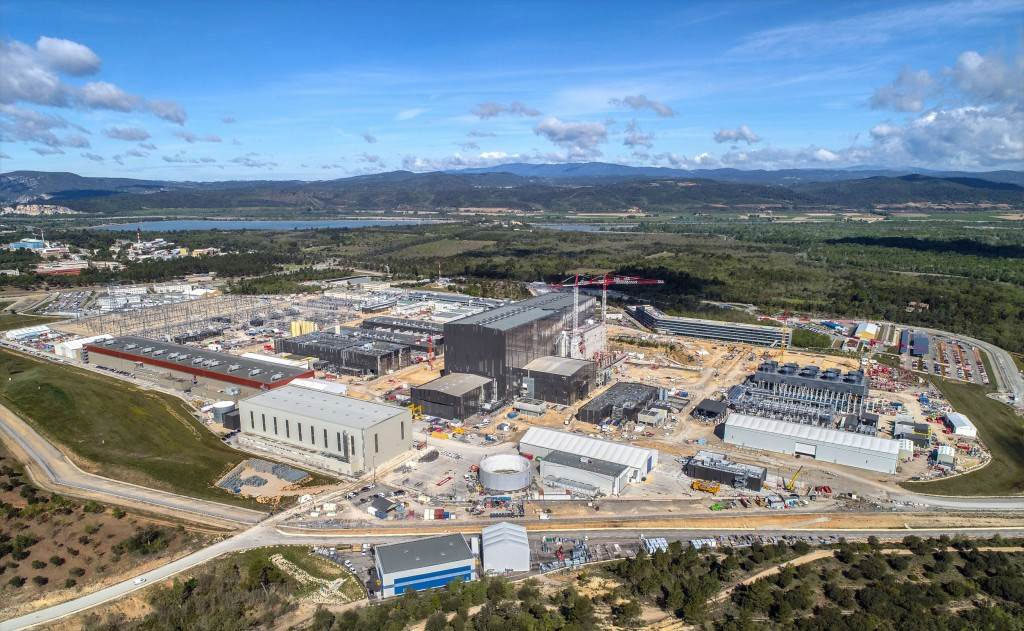 写真）ITER建設地の様子　フランス、サン・ポール・レ・デュランス（2021年5月6日）