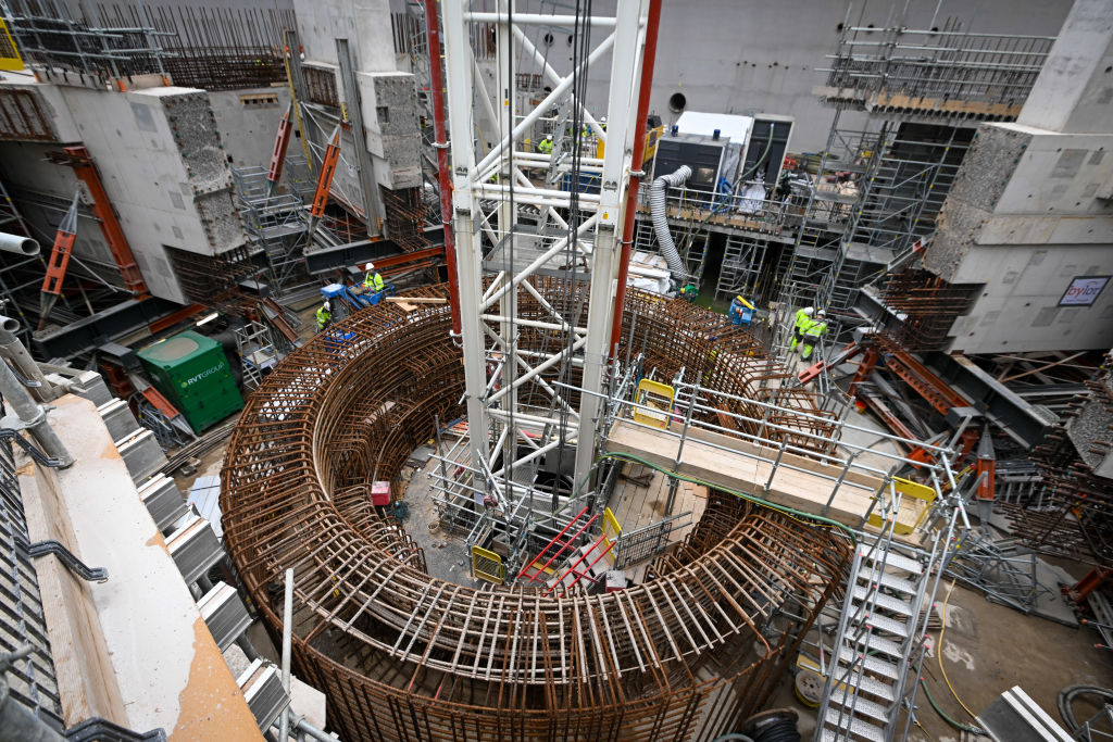 写真）英国で約20年ぶりに建設された原子力発電所、ヒンクリーポイントC　2022年5月5日　イギリス・ブリッジウォーター