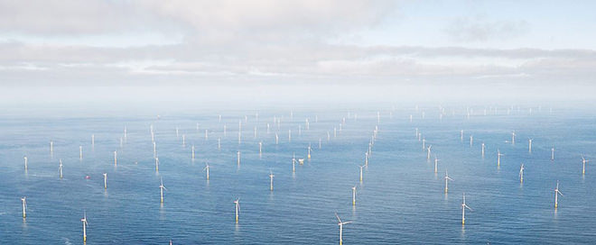 写真）デンマークの洋上風力発電