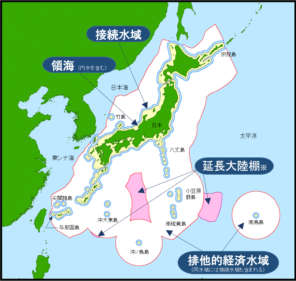 図）日本の領海等概念図