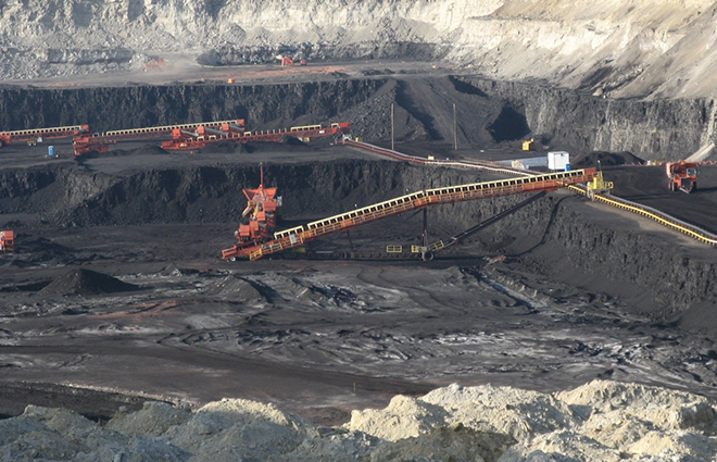 米・ワイオミング州キャンベル群ジレットの炭鉱