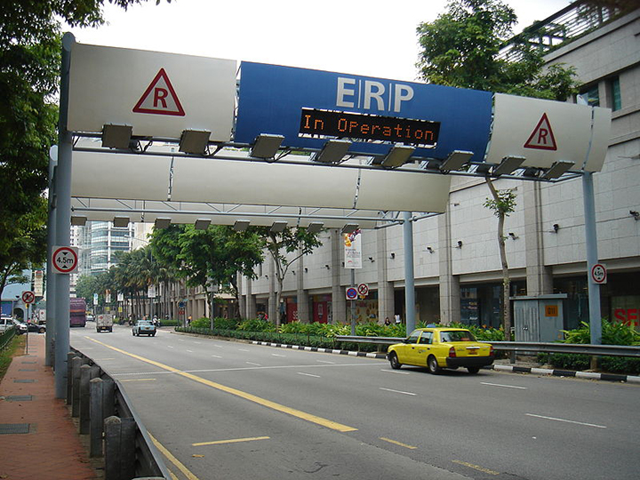 図6：シンガポールの電子式道路課金システム（ERP）