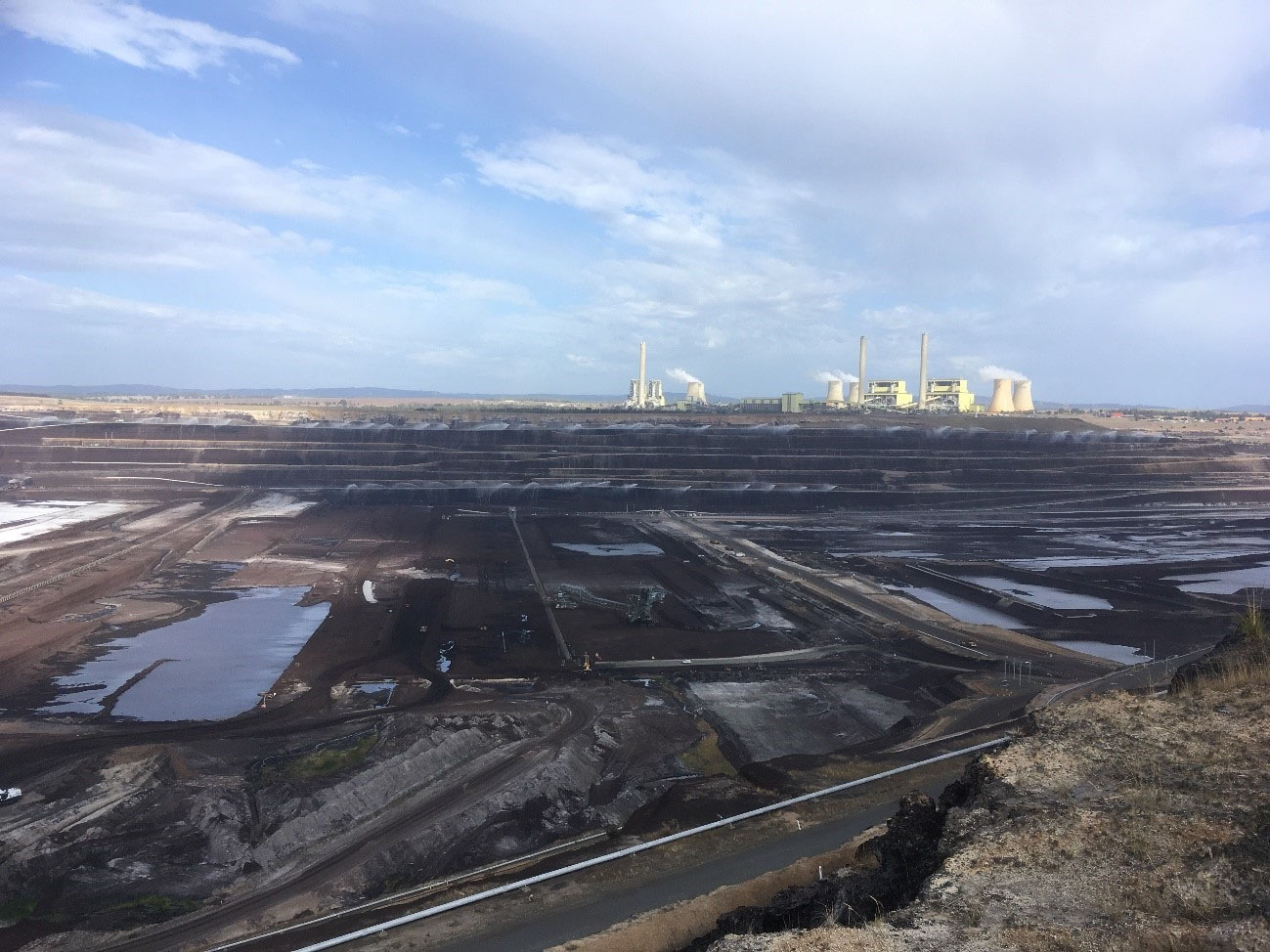 写真）オーストラリア･ビクトリア州の褐炭採掘場