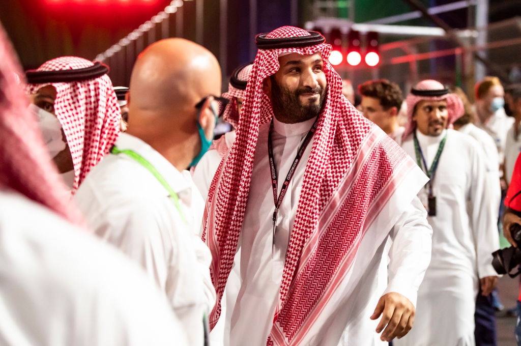 写真）ムハンマド・ビン・サルマン皇太子　グランプリフォーミュラワンにて　サウジアラビア・ジェッダ　2021年12月5日