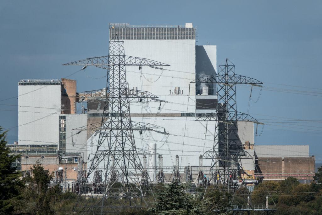 写真) ヒンクリー ポイントC原子力発電所　2018年10月1日　イギリス・サマセット