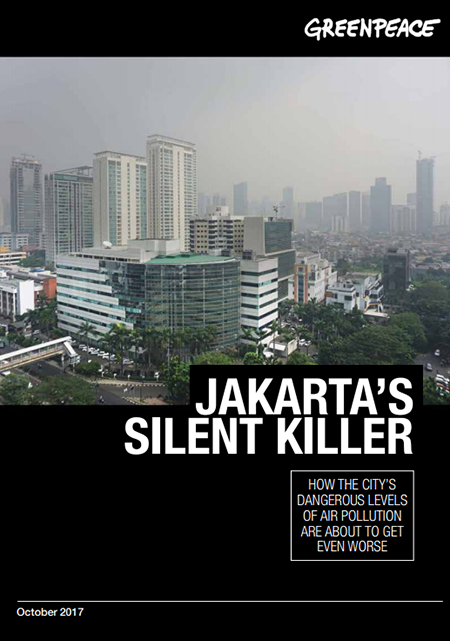 写真4：グリーンピース報告書「ジャカルタの沈黙の殺人者」