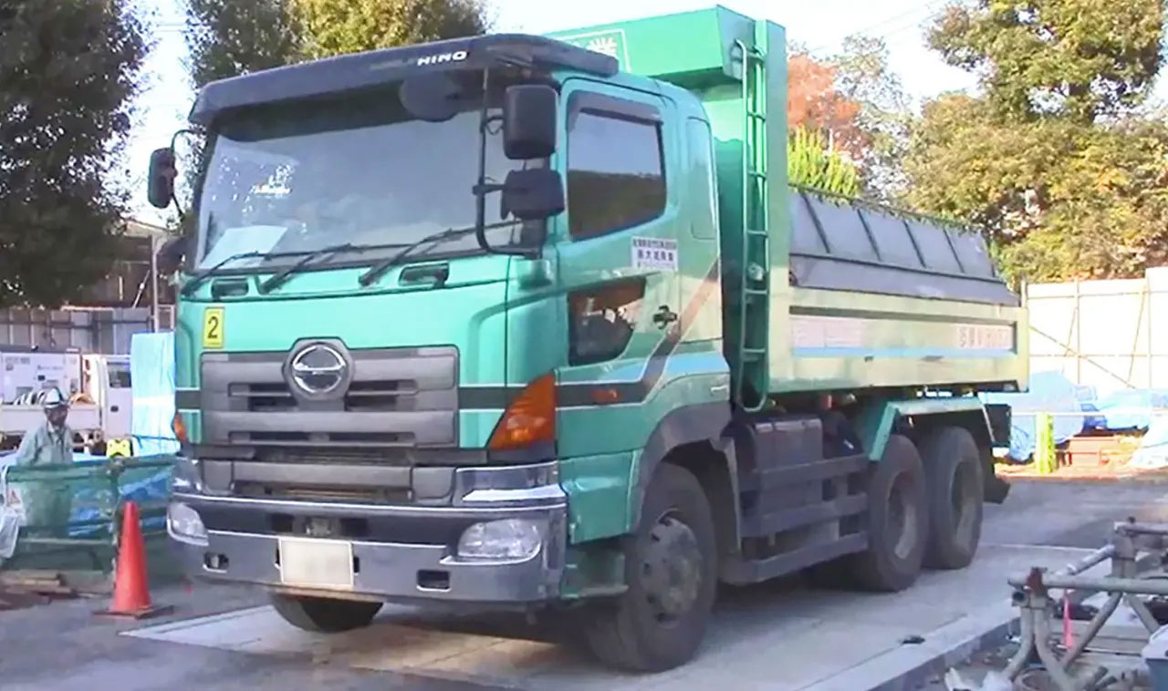 写真）車両走行実験の状況