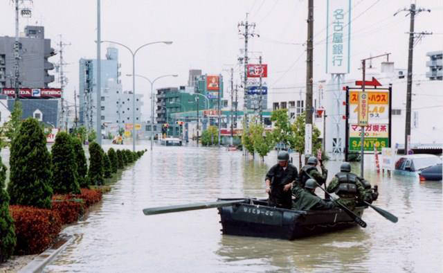 写真）東海豪雨時の名古屋市天白区野並